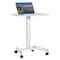 Kantek Mobile Height Adjustable Sit to Stand, White STS300W - alternate 1